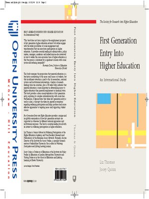 cover image of First Generation Entry Into Higher Education